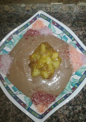 صورة لوصفة حلى البطاطس مع الموز و النوتيلا على طريقتي