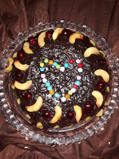 عکسی از دستور سس شکلاتی برای کیک