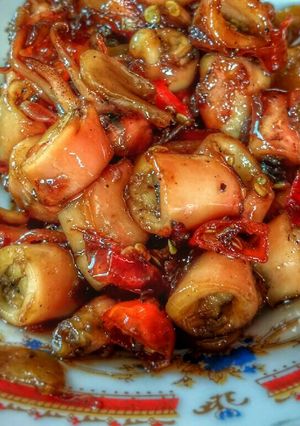 Foto resep Cumi Asin Pedas