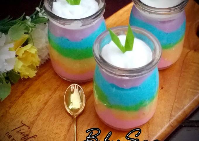 Resep Bubur Sumsum Pelangi takaran Sendok Anti Gagal
