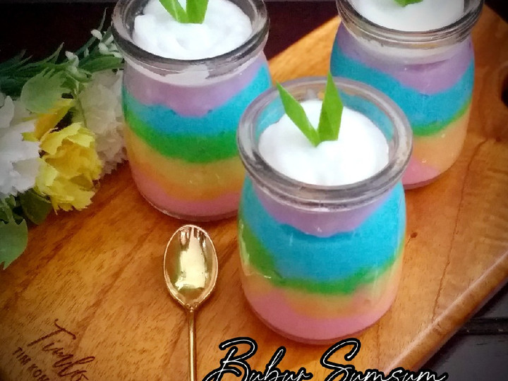 Resep Bubur Sumsum Pelangi takaran Sendok Anti Gagal