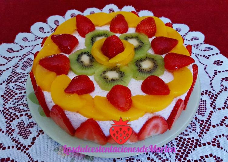 Tarta de fruta y yogur