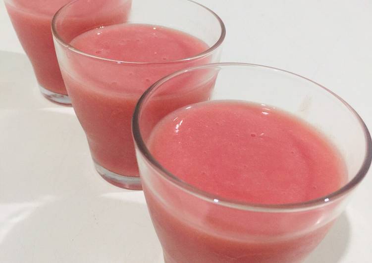 Langkah memasak Jus jambu merah enak