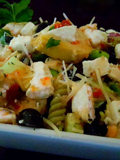 A picture of Mike's Chilled Artichoke Feta Pasta Salad.