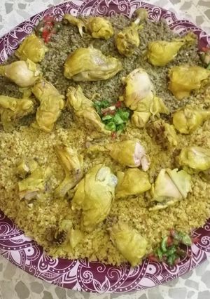 صورة لوصفة منسف فروج فريكة وبرغل