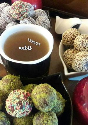 عکسی از دستور توپکهای خرمایی، خوشمزه و مقوی