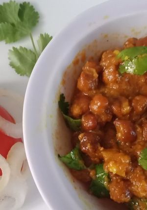 A picture of Dry Chana veggie.
