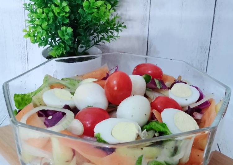 Cara Buat Island Salad yang Yummy