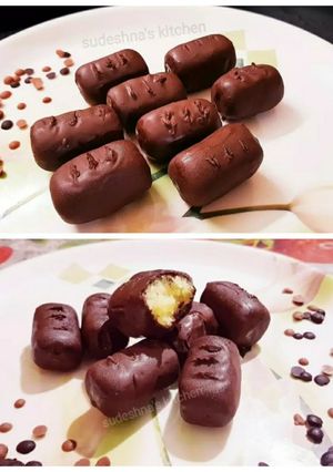 A picture of Homemade Bounty Bars.