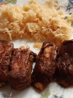 Una foto de Costillitas frescas maceradas, en airfryer