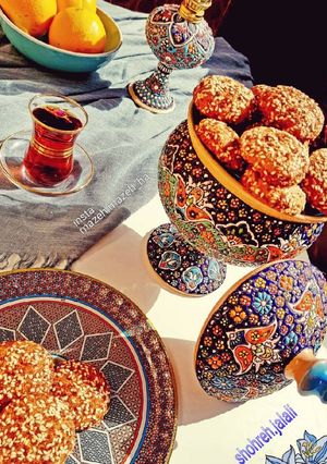 عکسی از دستور قرابیه ارده کنجد ترد، کوکی ارده