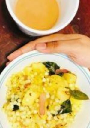 A picture of Sabudana khichdi.