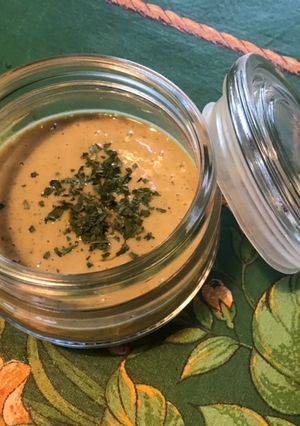 Une photo de Sauce salade fruitée