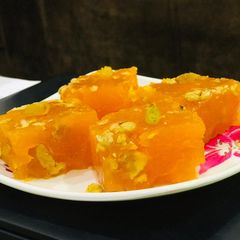 A picture of Custard barfi.