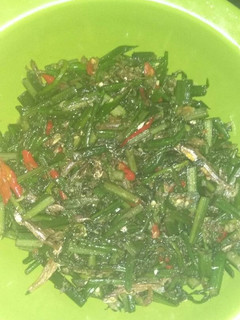 Foto resep Tumis pakis teri lombok merah ojo endesss
