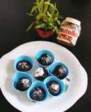 Nutilla brownie mini cupcakes