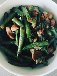 A picture of String Beans Adobo.
