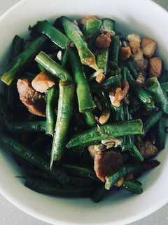 A picture of String Beans Adobo.