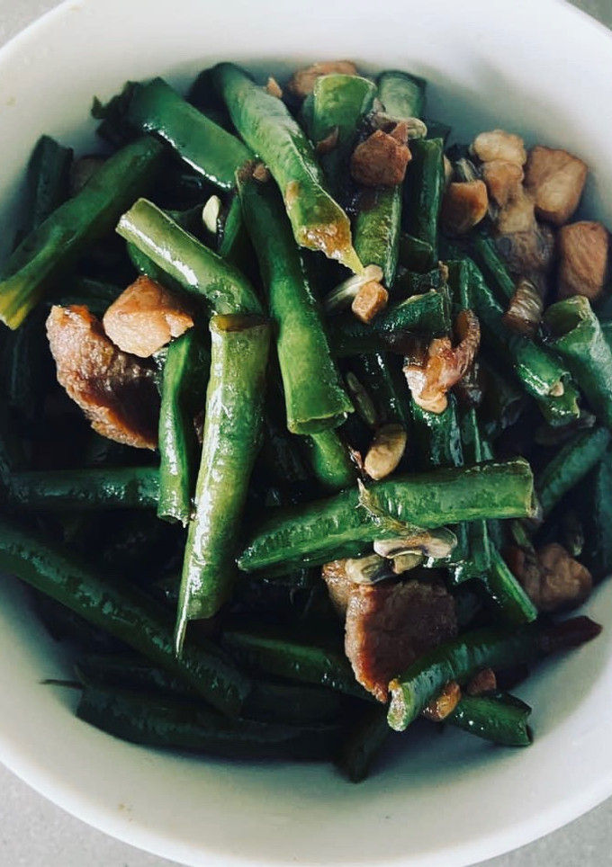 A picture of String Beans Adobo.