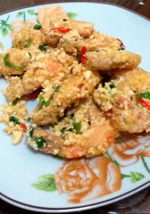 Foto resep Udang saus telor asin