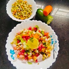 A picture of Sprouts Salad (Moong Bean and Black Chickpea Sprouts Salad) 🥗 A Nutritional Powerhouse.