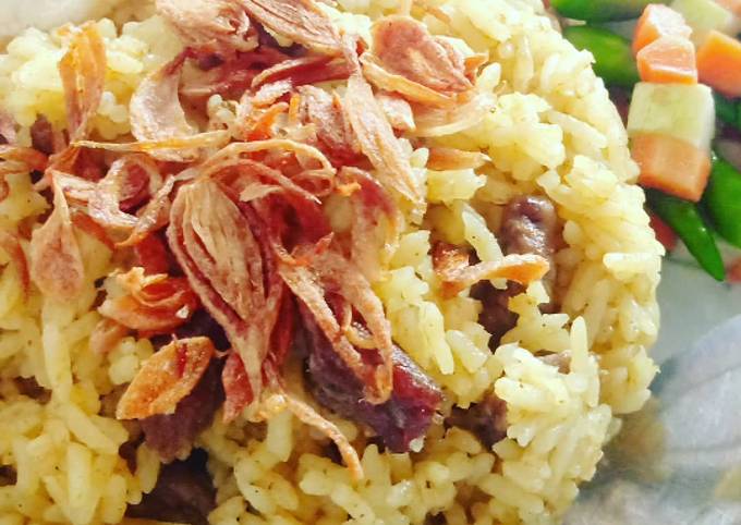 Resep Nasi kebuli daging sapi Anti Gagal