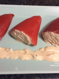 Una foto de Pimientos del piquillo rellenos de atún