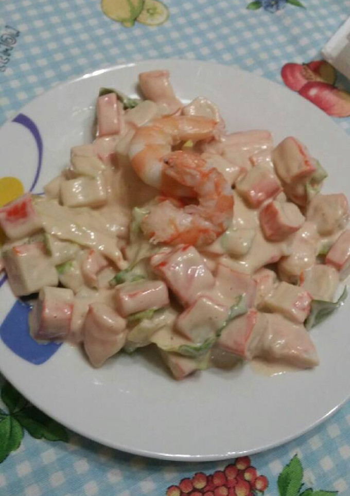Una foto de Tapa de cangrejo con gambas