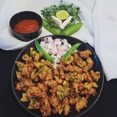 Paneer Methi Kumbhaniya Bhajiya A picture of Paneer Methi Kumbhaniya Bhajiya.