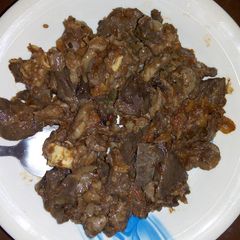 A picture of Wet fried Liver.