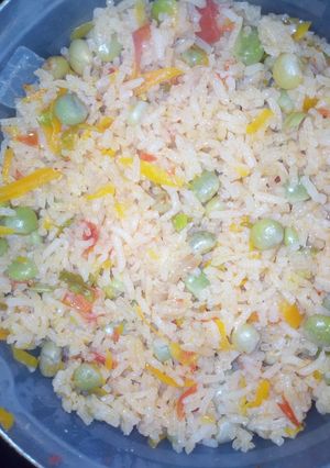 A picture of Pigeon peas rice.