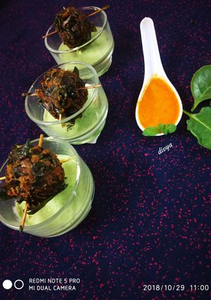 A picture of Palak panner bombs.