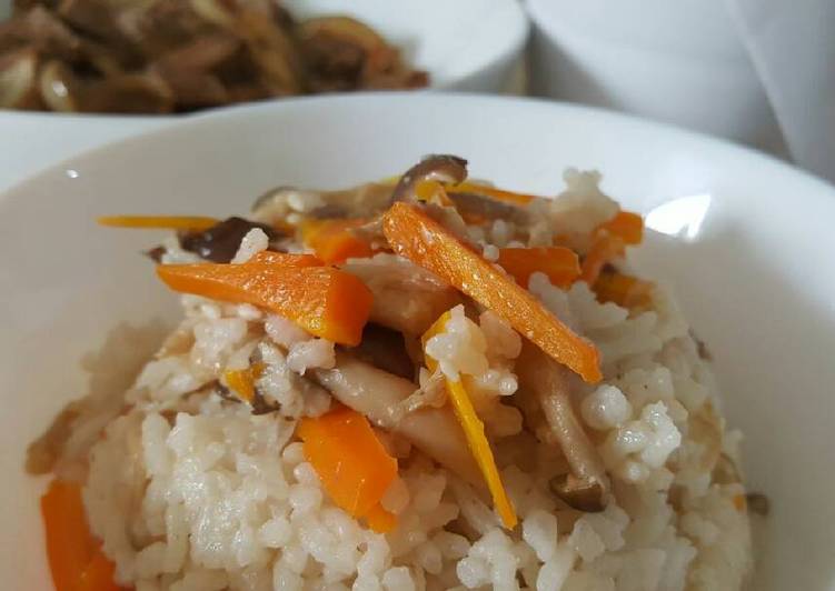 Nasi Tim Jamur rice cooker