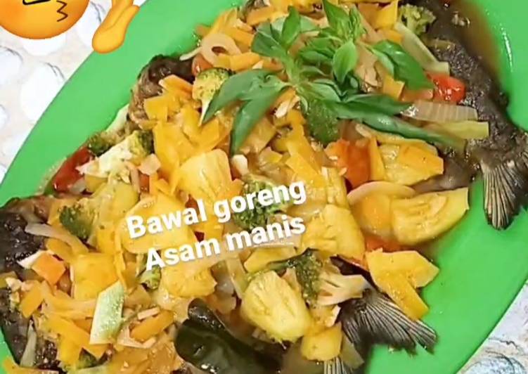 Bawal goreng asam manis 🥘