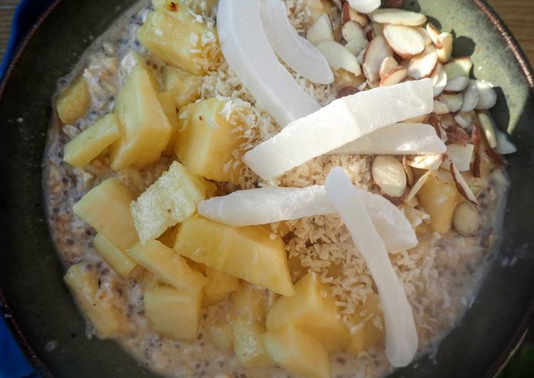 Step-by-Step Guide to Prepare Quick Pina Colada Overnight Oats