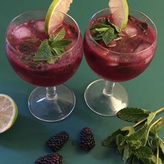 A picture of Blackberry mojito.
