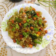 A picture of Sabudana Upma.