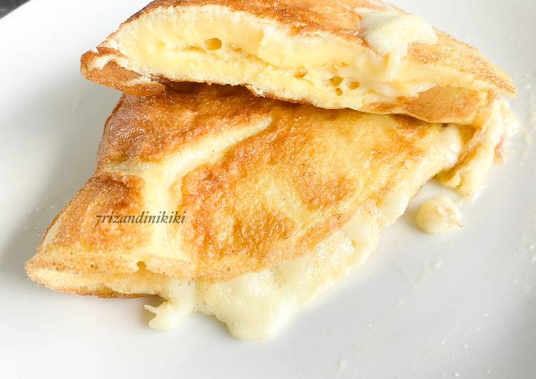 Resep Fluffy omelette mozarella yang Lezat