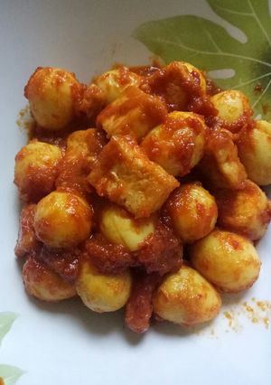 Foto resep BALADO TELUR PUYUH dan Tahu