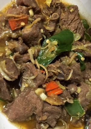 Foto resep Sapi tumis kecombrang