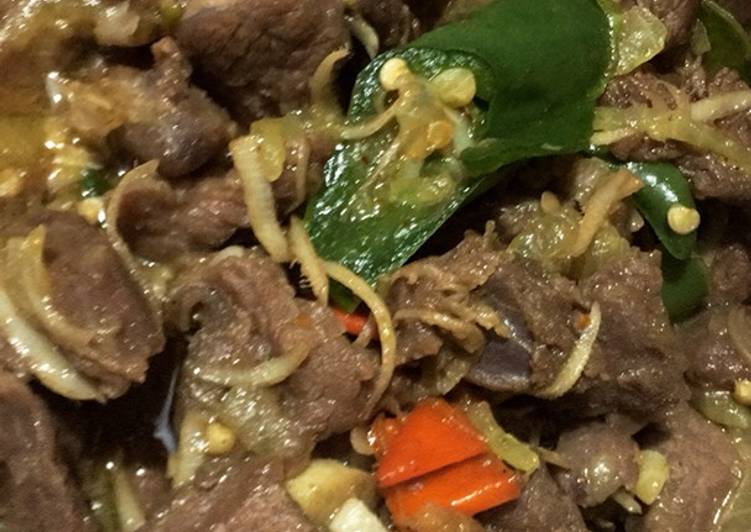 Resep Sapi tumis kecombrang, Sempurna
