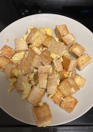 香煎滑蛋豆腐 的食譜成品照片