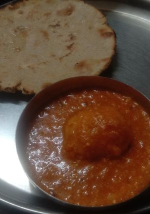 A picture of Dahi wale baby potato.