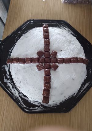 Una foto de Pastel casero con chantilly