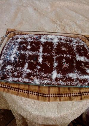 صورة لوصفة الكيكة بالشوكولاته