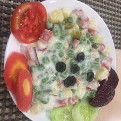 A picture of Healthy Russian salad.
