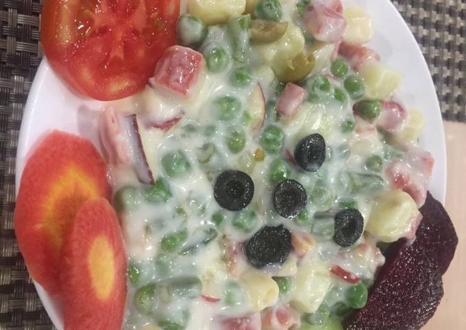 Healthy Russian salad