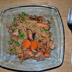 A picture of Chicken Rice One Skillet.