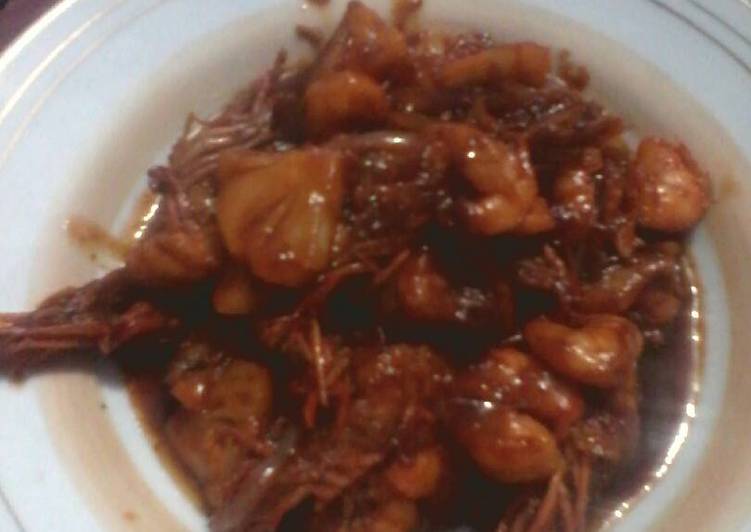 Resep Udang asem manis plus pedas Anti Gagal