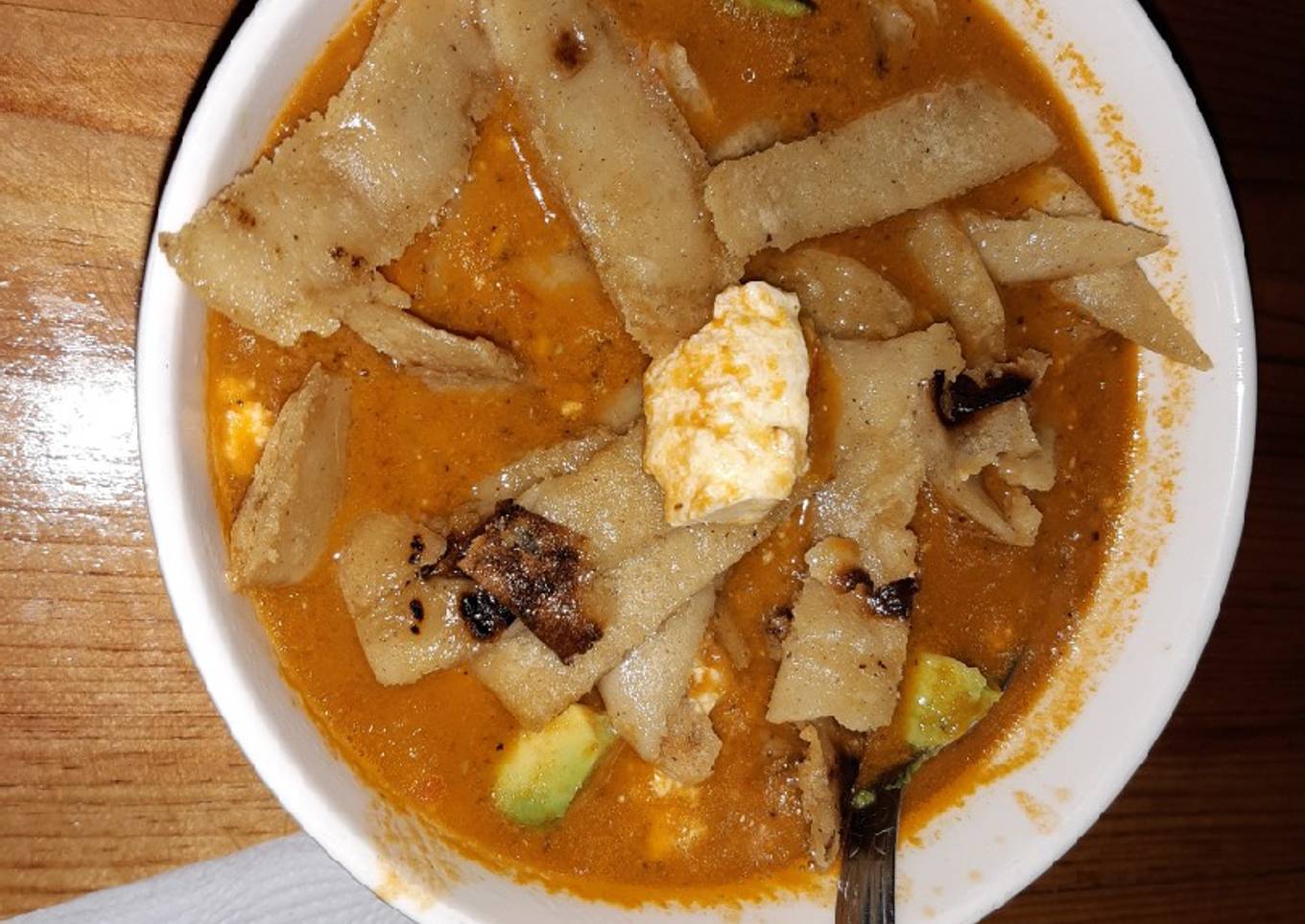 Sopa de tortilla desde cero